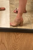 These are the perfect neutral shoes, so cute to wear with anything, pants, dresses, casual, dressy, so versatile! I ordered a 6.5 at first by accident, was so sad because the arch didn't feel right and my toes stuck out the front so I exchanged them for a 6 (which I should have ordered this, to begin with considering that's what I always order for dressy shoes that are to be worn without socks) and was scared they wouldn't fit nice since the 6.5 was so off but omg so glad I did an exchange and not a return, the 6 fits like a glove! I can't wait to wear these out next weekend to my sister b day dinner. - ISABEL S.