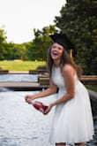 Wore this dress for my graduation pictures and loved how they turned out! Super comfy, easy, and flowy. - Bri H.