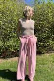 These pants are so nice! I did have to steam them after I received them as they were quite wrinkly. The color is so pretty! - Tiffany P.