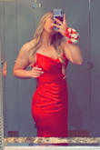 The Dress was amazing. It was big in certain areas, but I dont know if I could size down because of my hips. The material was amazing and so was the rhinestone sleeves. - Mia S.