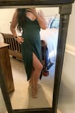 The texture of this dress is lovely and inside the slip is silky smooth.
Super flattering on my curvy short body! Highly recommend!
I have small boobs and might not have needed a bra but I did wear with a strapless bra just in case! - India B.