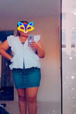 I am super obsessed with this top... It is so gorgeous and flattering.The material is great,  light weight but thick enough ... Only downside was it was alittle too tight for my bust area but I am still keeping it.
Highly recommend it. - Lilian