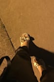 I was eyeing these heels for a year and upon a special occasion decided to go for it. No regrets. The gold is beautiful and makes your outfit so special and put together. It definitely attracts attention! - Margaret R.