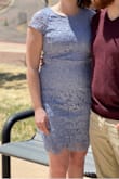 This dress was perfect for my graduation. Wasn't too short and had lots of chest coverage but still is body hugging and shows shape. The material is also high quality and the color is beautiful. Would recommend for special occasions! - Katie S.