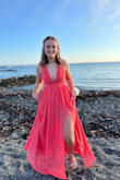 My daughter fell in love with this dress and chose it for her high school prom. It fit her perfectly and she looked absolutely beautiful in it for pre-prom pictures at the beach. Unfortunately, twenty minutes into prom one of the straps came undone from the dress. My daughter spent the rest of the evening with one strap safety pinned to the dress, hoping that the other strap would hold. We have purchased many dresses and other items of clothing from Lulus over the years and have always been very happy with the quality. Sadly we can't say the same for this dress. If you buy this dress make sure to check the sewing on the straps where they attach to the dress (hers let go in the front but I would check the back as well) in order to avoid a wardrobe mishap like my daughter experienced. - Edie R.