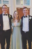 The dress is long; I did need to get it hemmed wearing heels, but the rest of the dress fits perfectly! - Mary K.