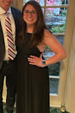 The dress is very pretty and fit nicely. My only complaint would be that the straps really hurt my shoulders! - Alyssa D.