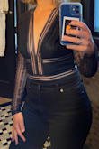 I wore this for my birthday, felt sexy, and got lots of compliments. I usually wear a Medium but ordered a Large because people said it runs small. Felt comfortable and it wasn't too tight. This isn't the best quality, but it's great for nights out or a date night (and the price is right). Would recommend! - Grace D.