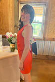 This dress is wonderful, I love the bow on the back. It is like a party in the back. And it adds a nice touch. My one recommendation would be to order a size down. I ordered an XS and it was a little too big in the waist. Overall, I have never owned a dress like this, and I cannot wait to wear it to more summer festivities. - Abbie F.