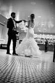 FIRST, getting my wedding dress from Lulus was the best experience all around - I ordered maybe 10 dresses to try and return for free over the span of a few months. Almost all of them were an impressive quality and each time I tried one I wondered why anyone would ever buy from a bridal boutique when they could order from Lulus for a fraction of the price. I will recommend Lulus to every bride-to-be that I know. 
SECOND, this dress itself was magic. Well-constructed, fit well, so much fun. It folded a bit around the waist but was not terribly noticeable and probably unavoidable depending on how you're moving. LOVED it. - Courtney C.