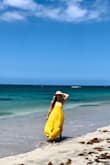 Bought this because it was on sale-it's too big on me but it was final sale. I still wore it as a cover up! The color is pretty and it's comfy. (I got a medium and usually wear a medium in lulus) - Marissa C.