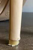 I'm usually 9.5-10 with narrow feet and the 9s fit well. They look cute but after one morning in them, the heels are pretty busted and the ankle strap rubbed wrong and skinned my leg, I now have a bandaid there. I planned to use these for work and occasional events but I'm disappointed in how they look after one use so know that before you buy. Also consider buying inserts for needed comfort. - Catherine K.