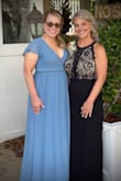 The dress itself is absolutely beautiful. The flow of the chiffon was stunning BUT the bust was too revealing for me. I should have had the bust altered in some way or even exchanged for a Medium?  but I ran out of time before the wedding. I am normally a medium but the reviews are deceiving. Stay with your normal size. - Tracy W.