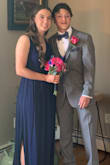 My daughter looked gorgeous in this dress for her prom. Please note it is a darker blue than pictured. - Michelle L.