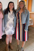 Dress fit almost perfect. It runs a little small in the chest area but I wouldn't have wanted to size up. Typically wear small/medium in tops, size 6 in jeans and dresses. - Laura G.