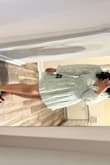 This dress is perfect if you have a smaller bust size like me. It probably would be hard if you're of a bigger bust size. The skirt is also well layered. The material is so pretty and it makes the perfect graduation dress. - Michelle M.