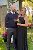 Definitely needed heels with this, did not need a bra as it was *just* tight enough to hold the girls. However, my girls are quite large and in charge so the straps became uncomfy for a while. MOH in my best friend's wedding, beautiful dress! - Karlee H.