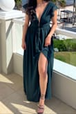 In love with the way this dress fit and looked. It was perfect for a destination wedding. I slightly tailored the slit to be a couple of inches higher, but other than that it was perfect. - Christina A.