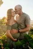 I usually wear a small but went up a size because I wanted to wear it at 35 weeks pregnant for my maternity photos. It was perfect. Fit well and was comfortable. - Amber M.