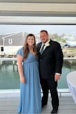 This dress was perfect for the wedding I attended this past weekend, I received SO many compliments! A gorgeous blue - perfect for Spring. Flowy to make me feel confident in my postpartum body and be able to dance all night! The only thing I would change is wearing a slightly higher heel with it due to the length. - Kayla D.