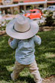 Lovely hat - perfect for some springtime photos! You can adjust the size which helps a lot. - Kat L.