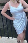 I purchased this dress for my bachelorette weekend and it is SO comfortable. The fabric is very soft and flattering. I am busty and needed a strapless bra underneath but it was still perfect. I danced all night in it!
My only complaint is the fabric is very sensitive (they warn you about this) and after 1 night out it was starting to fray a little bit. However, I would order another one in a heartbeat! - Satori T.