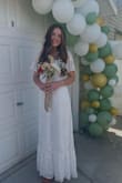 I ordered this for my bridal shower and it was gorgeous! Once I tried it on, I realized it was completely see through. I know buying white dresses online can be risky, but for the price of this one (and being a longtime Lulu's shopper) I did not think this would be an issue. Once I added a long skirt slip and some bra inserts, I was able to wear it. The description also said that it had no stretch, so I ordered a size up and got a Medium, but because the back is open and adjustable, I would recommend ordering your true size as this makes it a lot more adjustable. Overall, it turned out great but it was most definitely not ready to be worn right as I got it! - Kenzie M.