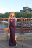 Absolutely gorgeous dress!! The color is stunninggggg although i did have to get it altered quite a bit, especially in the back. I'm usually an XS-S and I ordered a size XS. Size down!!! Straps are adjustable which is nice. - Julia H.