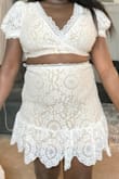 If fit a little tight and the material it's not stretchy but it's okay I just had a baby anyway so I'm sure it will fit great when the time comes it's very pretty and well made it will be my bachelorette party outfit - MICHERLANDE B.