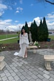 Dress was really cute for our church ceremony. Simple but elegant. I got a medium and was happy with my choice in size. - Yadira T.