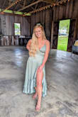 Wore this for a bridesmaid's dress and it was perfect. The wedding was outside on a hot sunny day & I stayed cool and the dress looked so beautiful when the wind caught it!! I received so many compliments too. Will definitely wear this again. I will say, if your girls aren't super perky this isn't the dress for you. I required a lot of boob tape LOL but we made it work. - Olivia R.