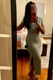 I wore it to a weekend hangout to a friend's. I love the colour and fit. It is so comfortable and hugs the right curves. It's trendy and classy. I bought the orange one too! - Josephine H.
