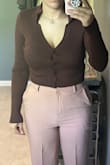 It's way too tight and the half collar just looks awkward - Ann H.