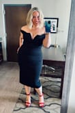 I was hesitant to buy a tight fitting dress, but after reading multiple reviews, and after losing 60+ pounds, I decided to give it a try and I am so happy I did!!! The dress fit perfectly, like it was made for me. I received so many compliments and am extremely happy with my purchase! - Britney H.