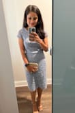 I got this dress for a friends 40th birthday party and it fit perfectly. I was going between XS and S. Glad I went with S because it was still comfortable yet not too loose. Got a lot of compliments on the color too! - Parita K.