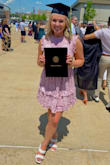 I wore this dress for graduation, and loved it so much (and got so many compliments on how dang cute it is)! I typically wear M or L tops and dresses, fluctuating between sizes 6-8 when it comes to dresses - ordering the Large was the right move for me! This dress will be perfect to have in my closet for any spring/summer event in the future! Definitely would recommend! - Kenna M.