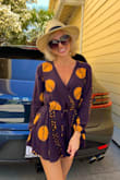 Love this Romper's beautiful colors, it's perfect but it's a little short in the XS. - Julie H.