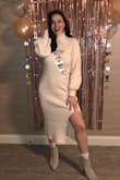 I got married in the winter so this was the perfect white and warm sweater dress. So comfy and the material was really nice. - Eva H.
