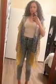 I love the wash and fit of these pants! Shapes the butt very well. The buttons are super cute but they pull occasionally so it looks like I'm busting out of them. These fit so I'm not sure why this happens sometimes. - Desiray B.