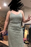 Dress fits super well and is lovely! Had to get it hemmed even in heels it's super long but that's to be expected since I'm short af. Giving it 4/5 because the zipper is delicate and feels cheap and I worry it will break. Also colour a bit darker than it looks online. - Andrea W.