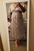 This dress was exactly what I was looking for. I needed a dress for my niece's baptism and it's just perfect! A little big around the bust area but nothing terrible. - Joanna A.