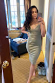 Absolutely love this dress, a bit stretchy and perfectly hugs curves. - Erica H.