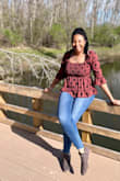 This is one of my favorite tops. I wear it anytime I know I plan to take pictures. It fits great and I always get compliments on it. - Briana W.