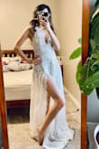 It was for my simple ceremony. Can't afford a too expensive dress, so I ordered a few dresses for around 100 dollars to try. I like all of them. But this one is my favorite! It was a litter large but it wasn't that bad. It was definitely really long for me but I just left it like that and it was actually pretty only causing a little trouble when I walked. But I love it so much! With the price, this is amazing quality too! Thank you Lulus !! - Zixiang H.