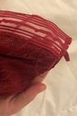 When I took it out of the package, the first thing I noticed was the seam coming undone. Very disappointed because I absolutely loved this piece! - Katherine R.