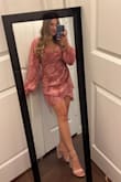 I LOVE this dress!!! My only complaint is that the front may need a safety pin cuz it kept exposing my bra but i wouldn't keep that from buying this dress. - Aly V.