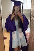 I bought this for my High School Graduation! It came in so quickly I was shocked and very comfortable with the fitting. It is a bit see-through but I don't think it's much to worry about. It runs halfway through my size so it was what I expected. My friends and I loved it! - Leslie V.