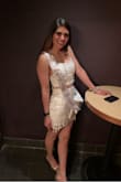 I wore this for my night out during my bachelorette weekend and loved this outfit so much! Danced all night and no need to pull down or up on either piece! - Bryer S.