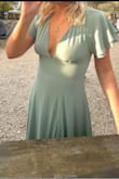 I loved the way that this dress fit! It was perfect for a wedding that I attended early this summer! The only issue was that it was a little long on me and I stepped on the hem a handful of times. If you are ordering this dress, make sure you wear it with higher heels or wedges. - Megan R.