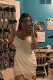 This dress is the most comfortable thing I've ever put on my body. I could sleep in it. It has a lot of stretch so don't be nervous about curves. The fabric in the front hides the tummy very well so it will still look good after a full meal. I highly recommend this dress! - Ashley D.